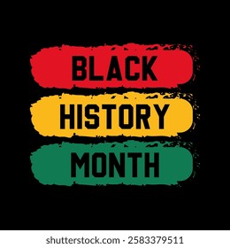 Black history month text background. African American History or Black History Month. Celebrated annually in February in the USA and Canada. black history month vector.