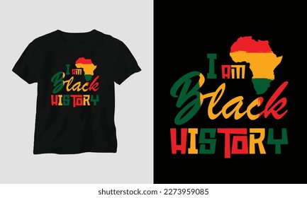 Black History Month T-shirt and apparel design. Vector print, typography, poster, emblem, festival