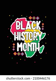 black history month t-shirt design