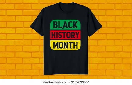 Black history month T-shirt design, 