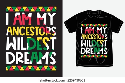 Black history month t-shirt design, quotes, Juneteenth t-shirt, typography tshirt vector Graphic, Fully editable and printable vector template.
