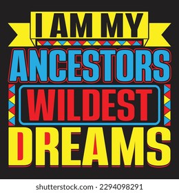 Black history month t-shirt design template, print-ready file vector file and black history quotes
