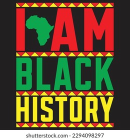Black history month t-shirt design template, print-ready file vector file and black history quotes
