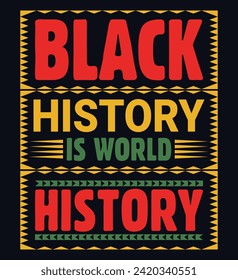 Black history month t-shirt design vector illustration