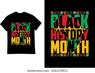 Black History Month T-shirt Design Template