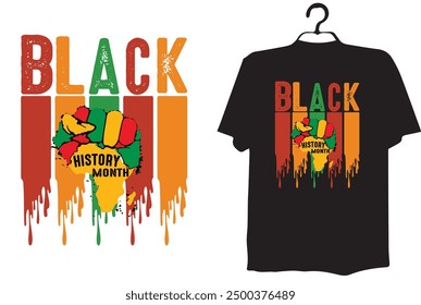 DISEÑO DE CAMISETA DEL MES DE LA HISTORIA NEGRA (MES DE LA HISTORIA NEGRA)