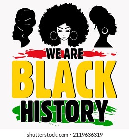 Black History Month T-shirt vector collections for t-shirt design, mug design, pillow design