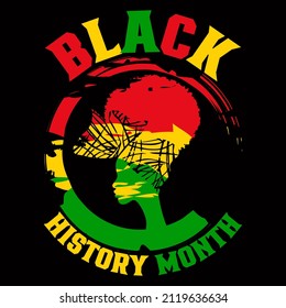 Black History Month T-Shirt Vektorkollektionen für T-Shirt Design, Mug Design, Kissen Design
