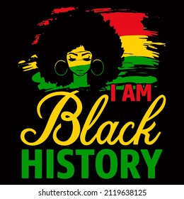 Black History Month T-shirt vector collections for t-shirt design, mug design, pillow design