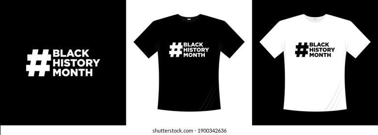 black history month typography t-shirt design