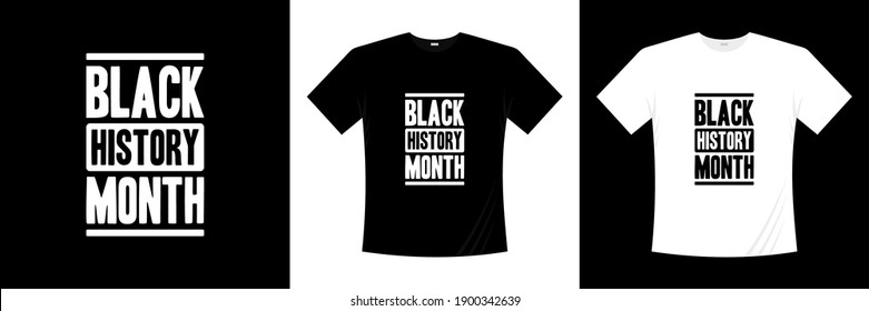 black history month typography t-shirt design