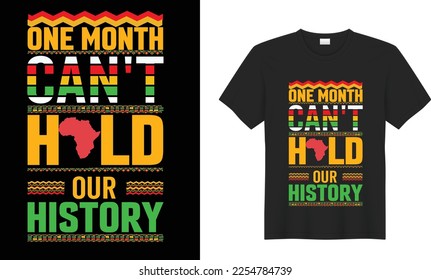 Black History Month typography T-shirt Design vector. Illustration - Juneteenth African American Independence Day, June 19. Celebrate Black. Ready for print t-shirt, banner, greeting card design.