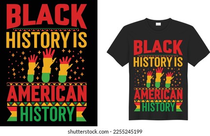 Black History Month typography T-shirt Design vector. Illustration - Juneteenth African American Independence Day, June 19. Celebrate Black. Ready for print t-shirt, banner, greeting card design.