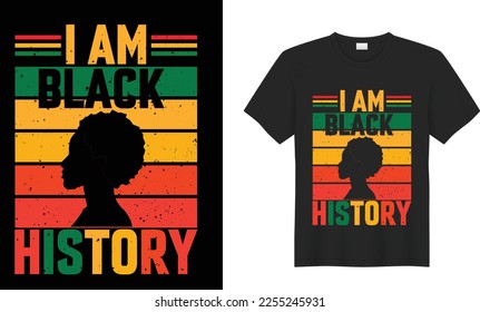 Black History Month typography T-shirt Design vector. Illustration - Juneteenth African American Independence Day, June 19. Celebrate Black. Ready for print t-shirt, banner, greeting card design.