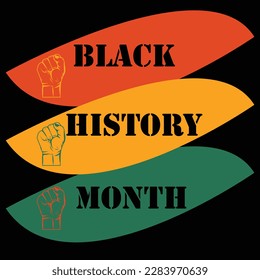 Black history month vactor illustration.