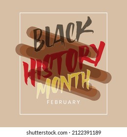 Black History Month vector banner design template with geometric African style pattern illustration