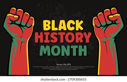 Anuncio de Vector del mes de la historia negra