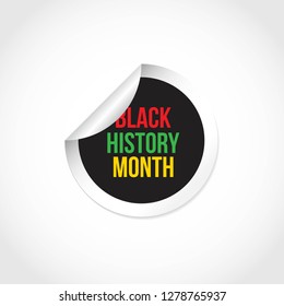 Black history month vector design template