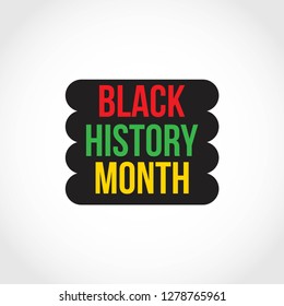 Black history month vector design template