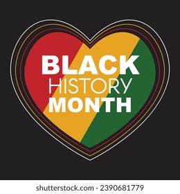 Black History Month Vector design