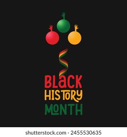 black history month vector design, African American History, Black history month celebrate. vector illustration