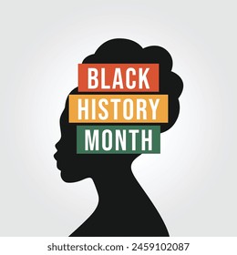 Black History Month vector design template. black lives matter poster. vector eps 10. flat design.