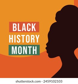 Black History Month vector design template. black lives matter poster. vector eps 10. flat design.