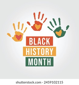 Black History Month vector design template. black lives matter poster. vector eps 10. flat design.