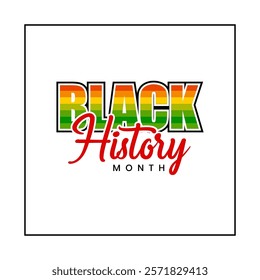 black history month vector holiday concept