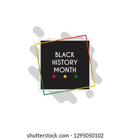 Black history month. Vector illustration