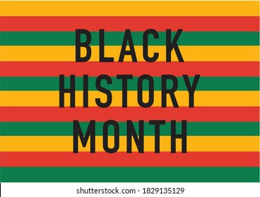 Black History Month vector illustration