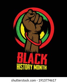 Black History Month Vector Illustration