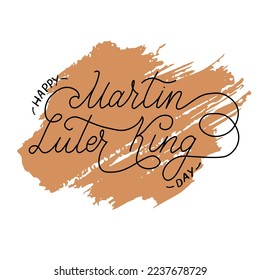 Black History Month. Vector illustration for Martin Luter King day. Banner for print, greeting card. Congratulations for family, relatives, friends and colleagues 