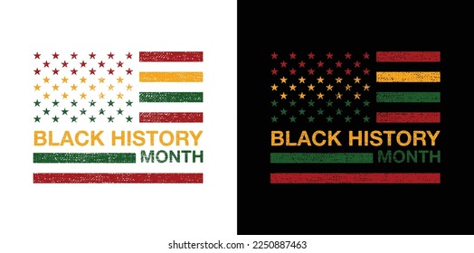 Black History Month vector illustration.