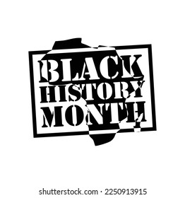 Black History Month vector illustration.