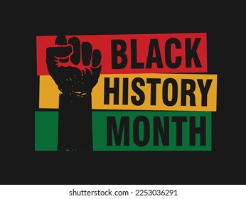 Black History Month vector illustration.