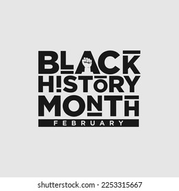 Black History Month vector illustration.