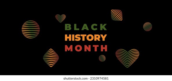 Black History Month Vector Illustration. Annual celebration in february in USA and Canada, october in UK. EPS 10