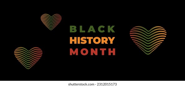 Black History Month Vector Illustration. Annual celebration in february in USA and Canada, october in UK. EPS 10