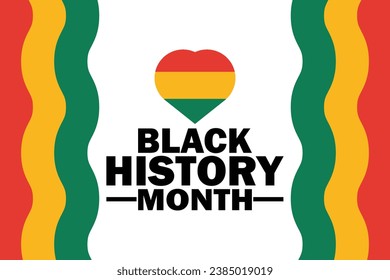Black History Month Vector illustration. Suitable for greeting card, poster and banner.