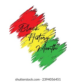 black history month vector illustration background. it is suitable for card, banner, or poster