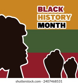 black history month vector illustration