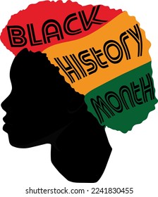 Black history month vector poster