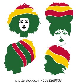 black history month vector Silhouette ,face head,Silhouettes of African American men and women,woman, hair, Girl, silhouette, Beautiful, vector, Design, Fashion, Human, user, 




