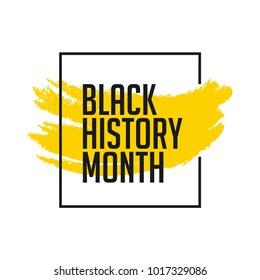 Black History Month Vector Template Design