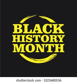 Black History Month Vector Template Design