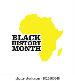 Black History Month Vector Template Design