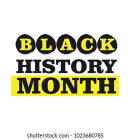 Black History Month Vector Template Design