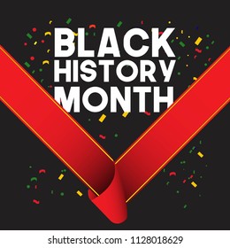 Black History Month Vector Template Design Illustration