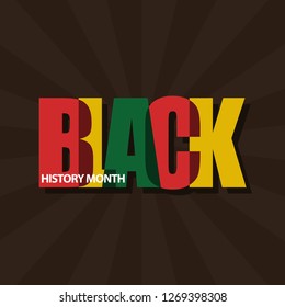 Black History Month Vector Template Design Illustration